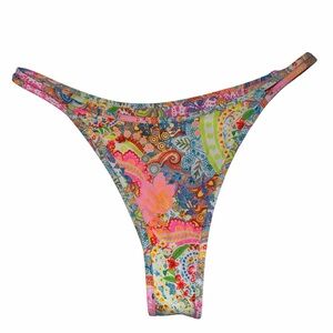 Kulani Kinis Paisley High-Cut Bikini Bottom